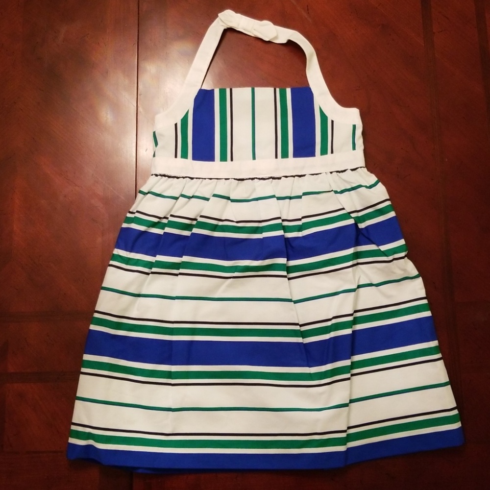 Striped halter sundress